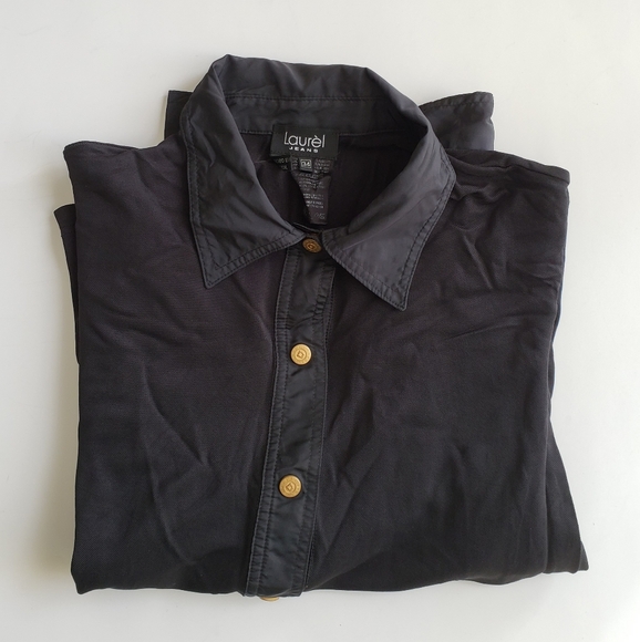 Laurèl Jeans | Mesh Button-down Shirt - Picture 11 of 14
